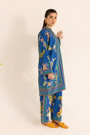 Pakistani Style Printed Co-Ord Set – Full Stitched | Reyon Satin