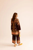 Elegant Heavy Printed Rayon Satin Suit Set – Kurta Palazzo for Women