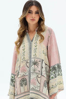 Blush Palm Designer Co-Ord Set – Premium Imported Rayon Satin