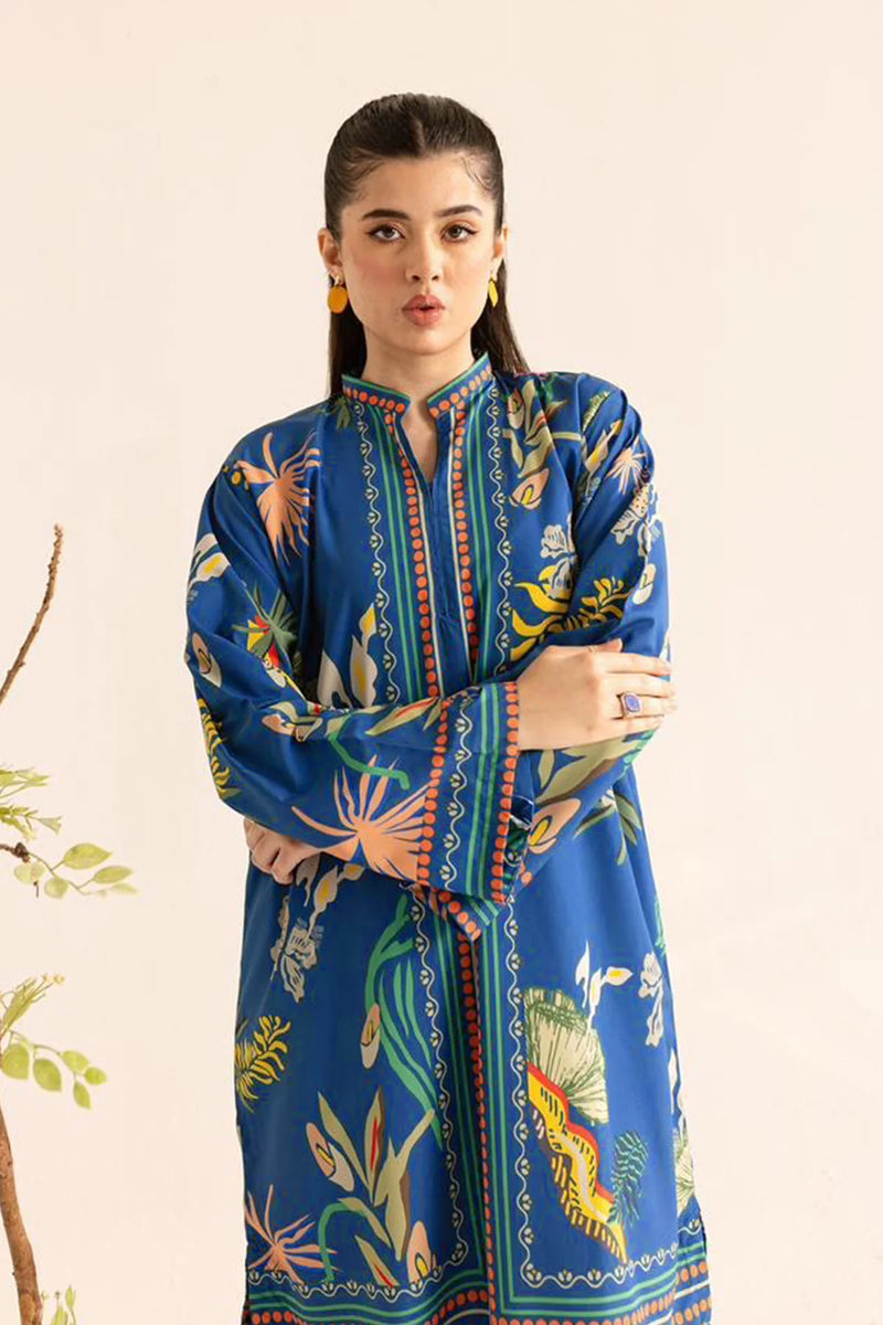 Pakistani Style Printed Co-Ord Set – Full Stitched | Reyon Satin