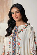 Beige CelebVogue Printed Satin Co-Ord