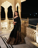 Bollywood Blockbuster Heavy Sequins Georgette Saree – Premium Quality