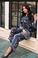 Women’s Premium Printed Co-Ord Set in Reyon Satin Fabric