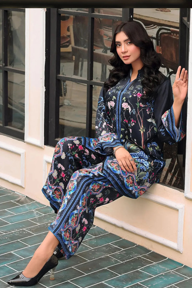 Women’s Premium Printed Co-Ord Set in Reyon Satin Fabric