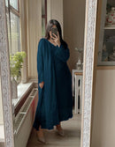 Designer Georgette Palazzo Suit with Sequence Embroidery – 3-Piece Set