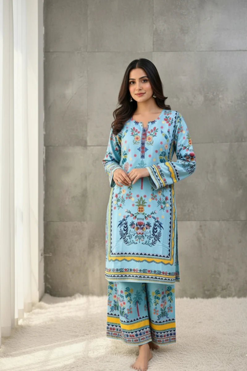 Premium Floral Printed Kurta Set for Women – Casual & Festive Wear
