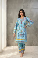 Premium Floral Printed Kurta Set for Women – Casual & Festive Wear