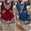 Samaira Shine Sharara Set – Heavy Satin with Sequins Embroidery