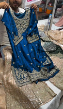 Samaira Shine Sharara Set – Heavy Satin with Sequins Embroidery