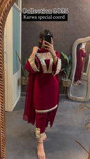 Tevisha House Dno 5306 Karwa Special Collection 2025 | Designer Faux Georgette Embroidered Top Pant Dupatta Set – Party Wear Outfit for Women