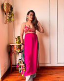 Navratri Glow Kurti – Georgette Sequin Embroidered