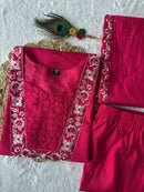 Roopvati Roman Silk Embroidery Suit – Premium Sequence Work Set