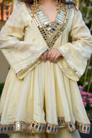 Premium Cosmos Fabric Real Mirror Work Plazzo Set – Exclusive 3 Piece Collection