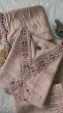 Aaradhya Light Peach Roman Silk Embroidery Suit With Sequence Dupatta – ₹1549