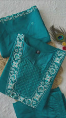 Roopvati Roman Silk Embroidery Suit – Premium Sequence Work Set